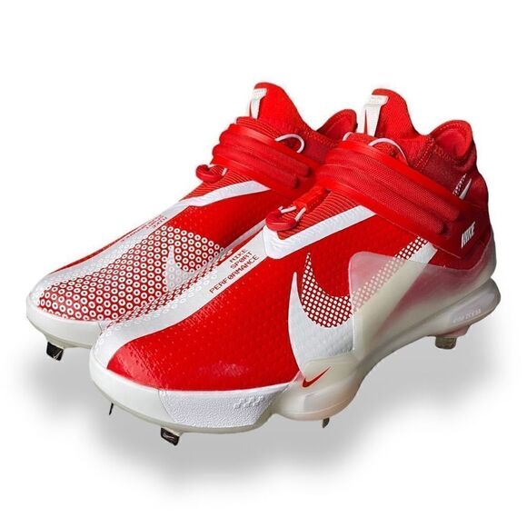 Nike Force Zoom Trout 7 Baseball Cleats Red White Mens size 10 DC9904-602 New - Picture 1 of 7